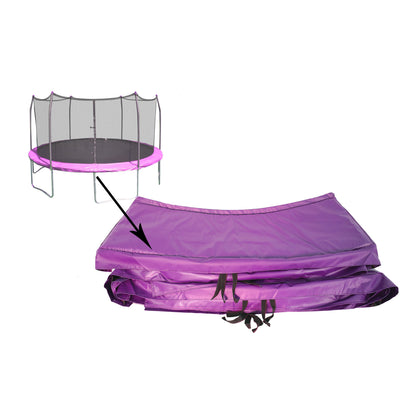 Purple spring pad compatible with 12-foot round trampolines.