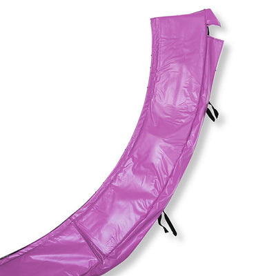 Purple PVC spring pad folded in half. 